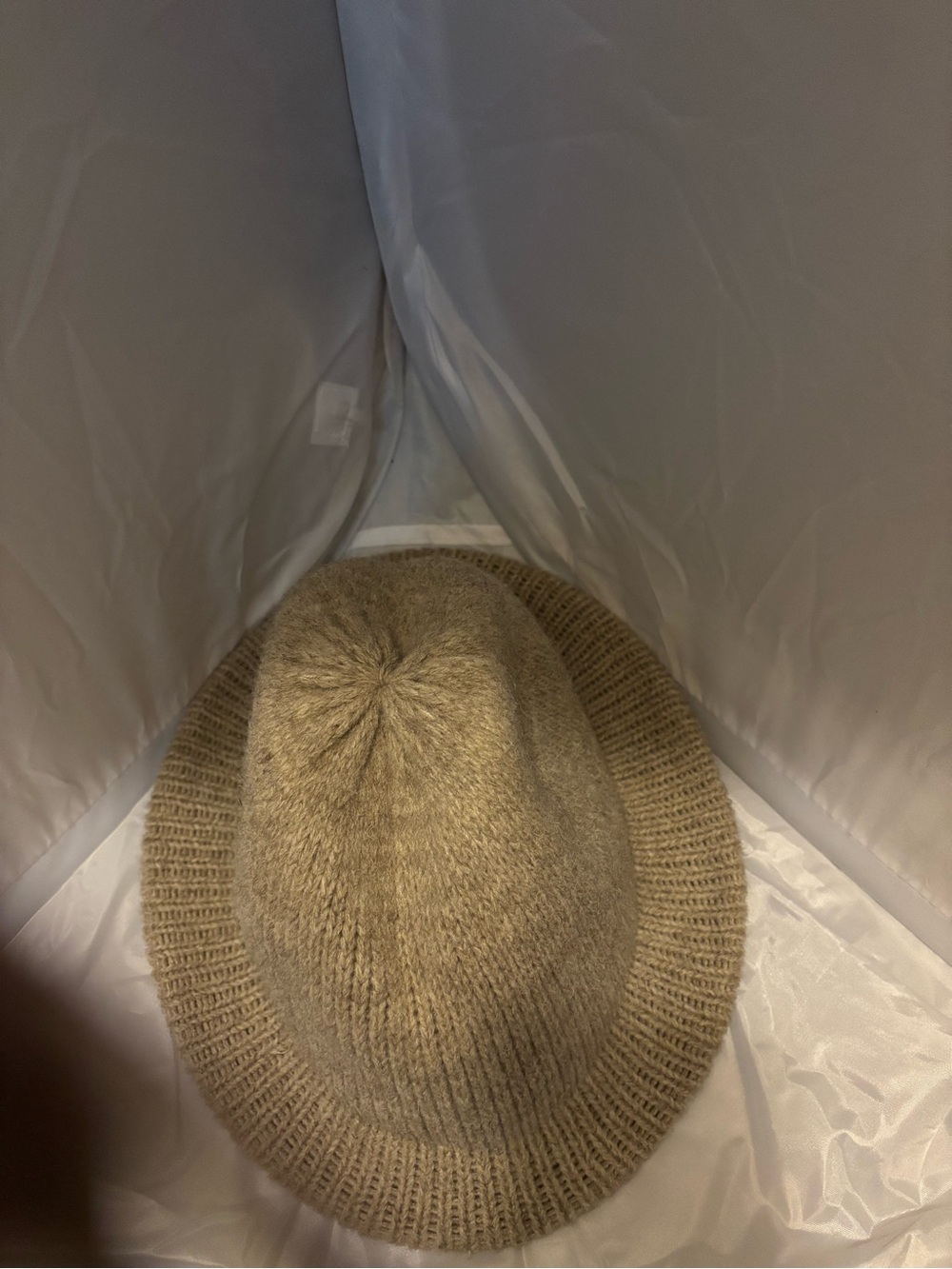 Knit Bucket Hat in Camel